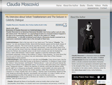 Tablet Screenshot of claudiamoscovici.wordpress.com