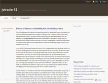 Tablet Screenshot of jvtrader53.wordpress.com