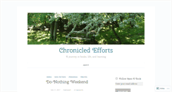 Desktop Screenshot of chronicledefforts.wordpress.com