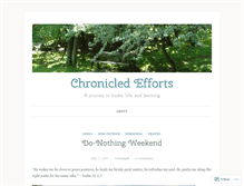 Tablet Screenshot of chronicledefforts.wordpress.com