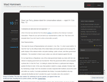 Tablet Screenshot of madhominem.wordpress.com