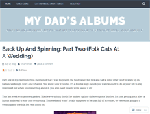 Tablet Screenshot of mydadsalbums.wordpress.com