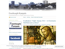 Tablet Screenshot of freethoughtkampala.wordpress.com