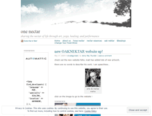 Tablet Screenshot of onenectar.wordpress.com