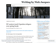 Tablet Screenshot of nickjacques.wordpress.com