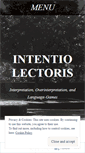 Mobile Screenshot of intentiolectoris.wordpress.com