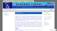 Desktop Screenshot of algebralinealunefm.wordpress.com