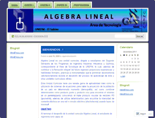 Tablet Screenshot of algebralinealunefm.wordpress.com