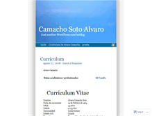 Tablet Screenshot of camachosoto.wordpress.com