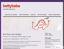 Tablet Screenshot of bettybabe.wordpress.com