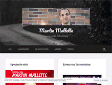 Tablet Screenshot of martinmallette.wordpress.com