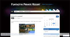 Desktop Screenshot of funtastyk.wordpress.com