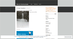Desktop Screenshot of howtocommunicate.wordpress.com
