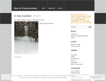 Tablet Screenshot of howtocommunicate.wordpress.com