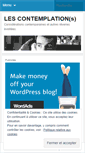 Mobile Screenshot of lescontemplations.wordpress.com