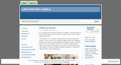 Desktop Screenshot of lowlowcostlabels.wordpress.com