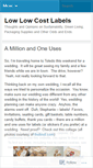 Mobile Screenshot of lowlowcostlabels.wordpress.com