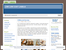 Tablet Screenshot of lowlowcostlabels.wordpress.com