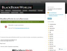 Tablet Screenshot of blackberryworlds.wordpress.com