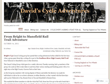 Tablet Screenshot of davidscycleadventures.wordpress.com