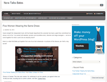 Tablet Screenshot of noratalksbates.wordpress.com