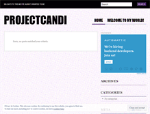 Tablet Screenshot of projectcandi.wordpress.com