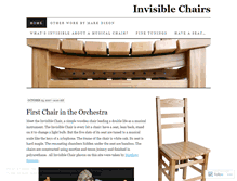 Tablet Screenshot of invisiblechair.wordpress.com