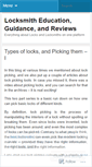 Mobile Screenshot of locksmithing.wordpress.com