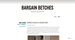 Desktop Screenshot of bargainbetches.wordpress.com