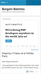 Mobile Screenshot of bargainbetches.wordpress.com