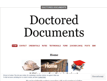 Tablet Screenshot of doctoreddocuments.wordpress.com