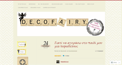 Desktop Screenshot of decofairy.wordpress.com