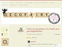 Tablet Screenshot of decofairy.wordpress.com