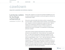 Tablet Screenshot of cawtown.wordpress.com