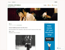 Tablet Screenshot of cinemastubble.wordpress.com