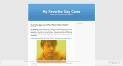 Desktop Screenshot of myfavoritegaycams.wordpress.com