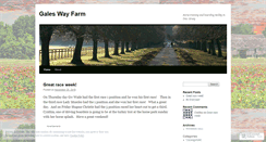 Desktop Screenshot of galeswayfarm.wordpress.com