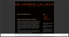 Desktop Screenshot of goldberglawgroup.wordpress.com