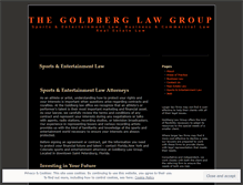 Tablet Screenshot of goldberglawgroup.wordpress.com