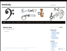 Tablet Screenshot of keegogy.wordpress.com