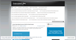 Desktop Screenshot of foxinvestment.wordpress.com