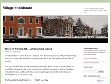 Tablet Screenshot of chathamvillage.wordpress.com