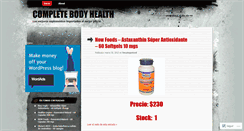 Desktop Screenshot of completebodyhealth.wordpress.com