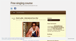 Desktop Screenshot of freesingingcourse.wordpress.com