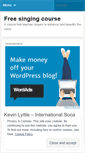 Mobile Screenshot of freesingingcourse.wordpress.com