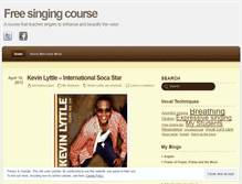 Tablet Screenshot of freesingingcourse.wordpress.com