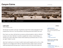 Tablet Screenshot of canyoncairns.wordpress.com