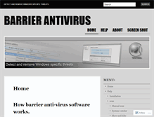 Tablet Screenshot of barrierantivirus.wordpress.com