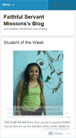 Mobile Screenshot of faithfulservantmissions.wordpress.com