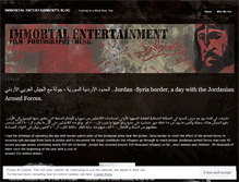 Tablet Screenshot of immortalent.wordpress.com